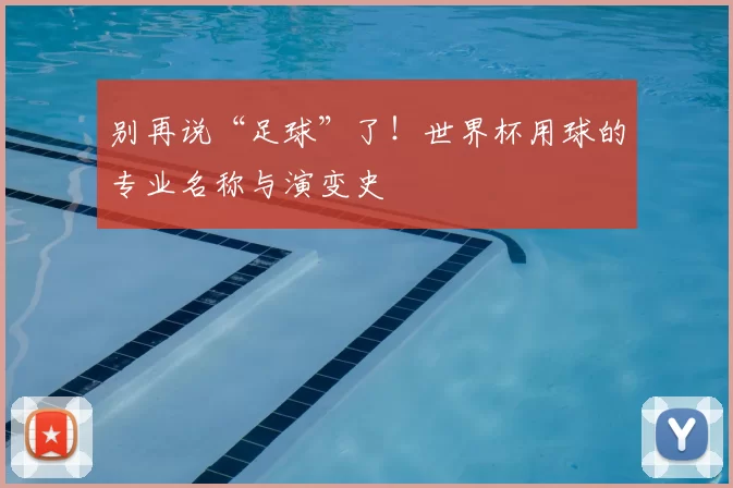 别再说“足球”了!世界杯用球的专业名称与演变史