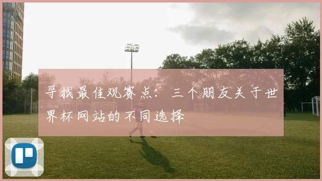 寻找最佳观赛点:三个朋友关于世界杯网站的不同选择