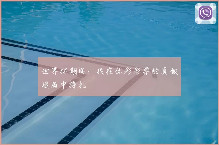 世界杯期间,我在优彩彩票的真假迷局中挣扎